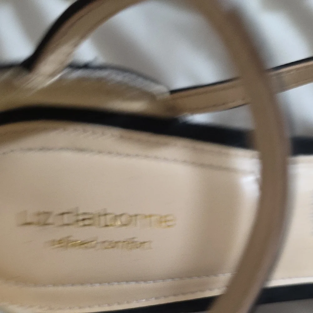 Liz Claiborne Elegant Black Heels with Straps Size 11 - Picture 7 of 10
